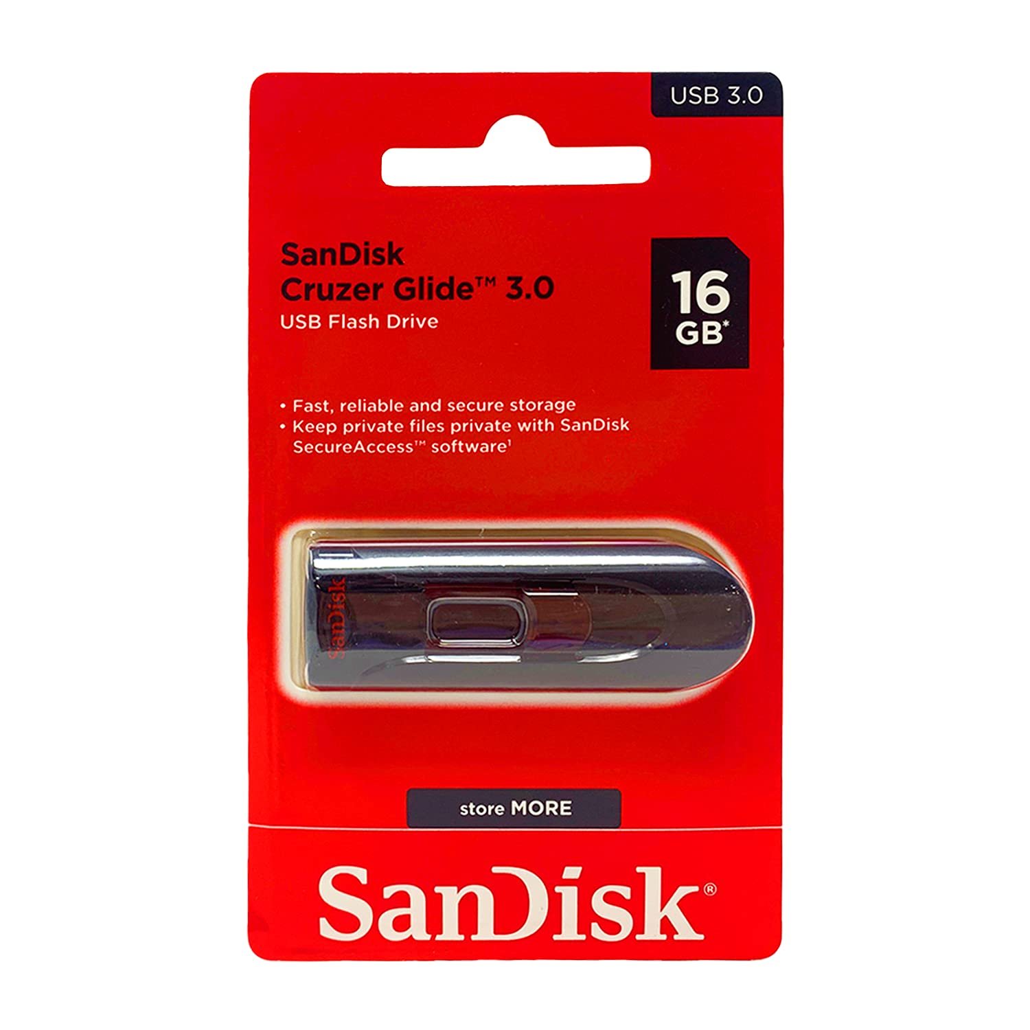 USB SanDisk Cruzer Glide 3.0 16GB Flash Drive Memory Stick CZ600
