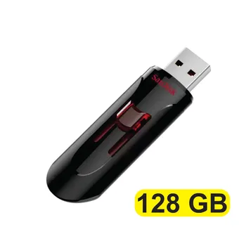 SANDISK CRUZER GLIDE 128GB USB FLASH DRIVE